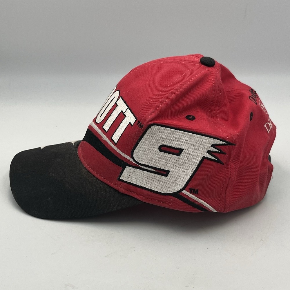 Vintage Dodge Hat Cap Snap Back Red Black NASCAR Racing Mens 90s Bill Elliott - Picture 4 of 5
